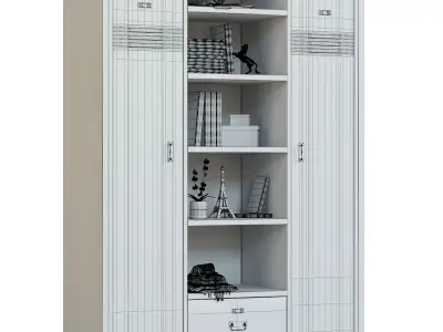 Manufacture Antiqued Metal Industrial Closet Maisons Du Monde 3D model