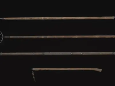 Medieval Weapon - VIllage Low-poly 3D model