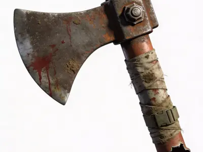 Wasteland Survival Hatchet 3D Model Low-poly 3D model