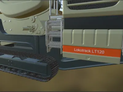 Mobile Jaw Crusher  3D model