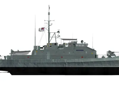 Fremantle Class Patrol Boat - HMAS Townsville 3D model