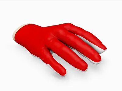 Hand ipt fil   autodesk inventor part file for glove design use Low-poly 3D model