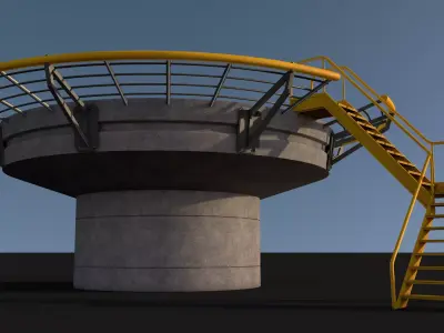 Helipad 3D model purchase