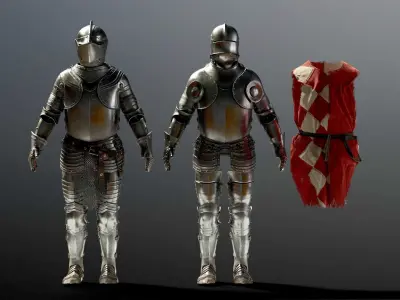 SOLDIER Medieval Armor 3D model