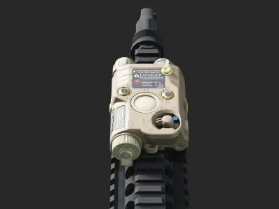 L3Harris AN PEQ 15 Low-poly 3D model