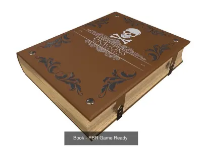 Antique Desk Game Ready 3D Model Pack