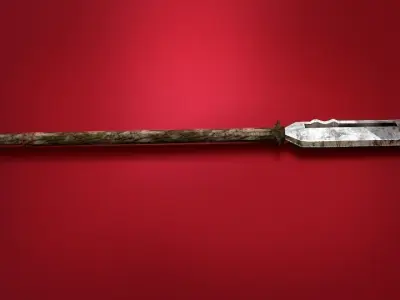 Low Poly Sword Low-poly 3D model 2