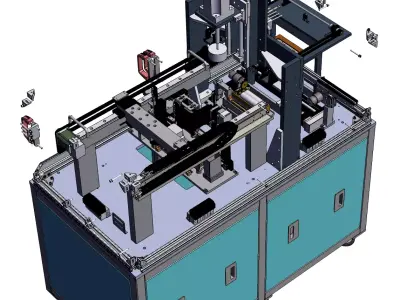 Contact switch automatic assembly line 3D model