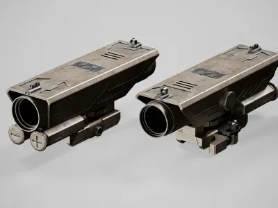 NcSTAR Delta 4X30 Rifle Scope 5 Low-poly 3D model