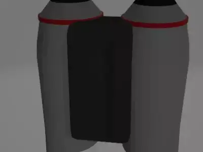 Jetpack two rockets Free low-poly 3D model