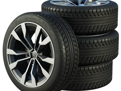 Volkswagen wheels 3D model