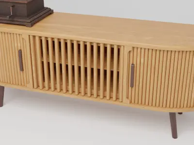 Console and Gramophone 3D model