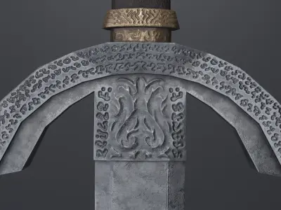 Sword 12 Low-poly 3D model