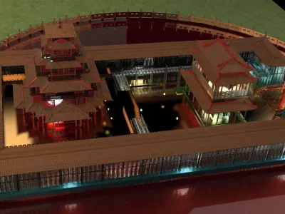 Chinese ancient house 3D model 17