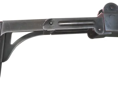 Uzi sub-machine gun Low-poly 3D model