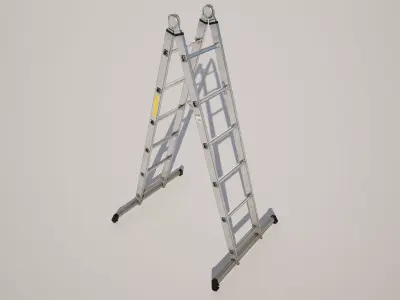 Industrial Ladder Pack Low-poly 3D model