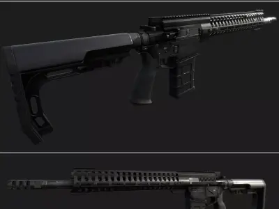 P415-Edge PBR Gun 3D model