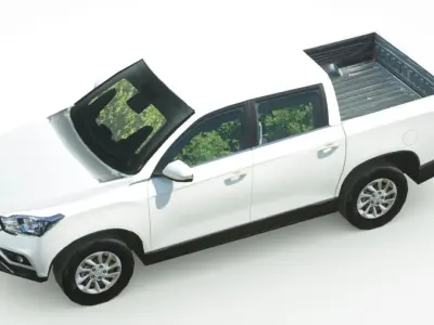 SsangYong Musso 2019 Low-poly 3D model