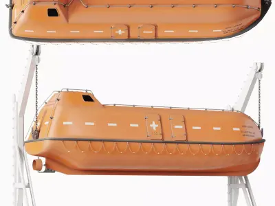 Freefall Lifeboat 3D model buy