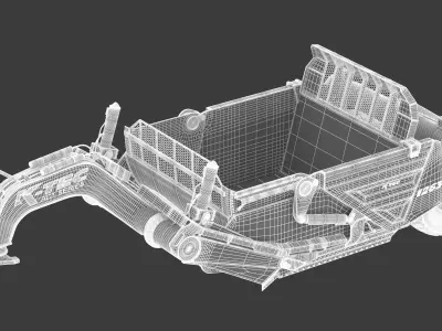 K-Tec Articulated Dump Truck Scrapers 1263 3D model