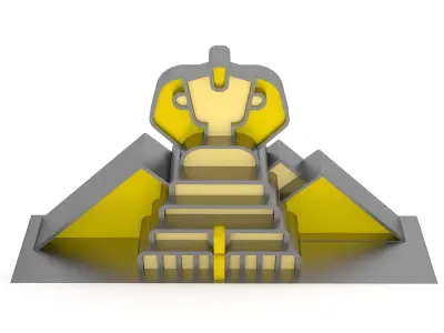 Sphinx With Pyramid 3D model