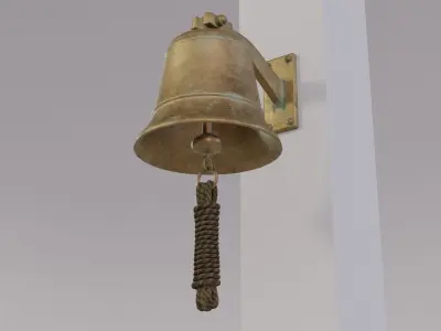 Ship bell Low-poly 3D model