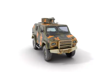 Camouflage Armored Vehicle model pack Low-poly 3D model from CGTrader