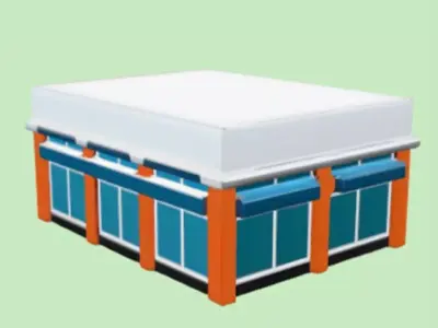 modern commercial building 3D model