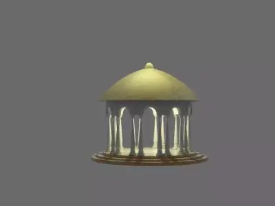 Classical Dome Pavilion Low-poly 3D model
