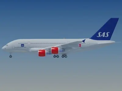 Scandinavian Airlines SAS 3D model