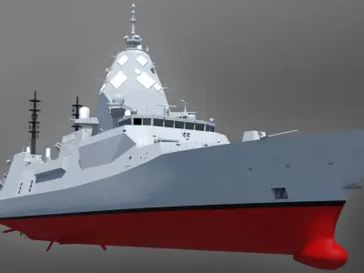 Hunter Class Frigate (SEA 5000) 3D model