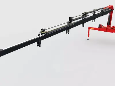 loader crane 3D model by TruckArt