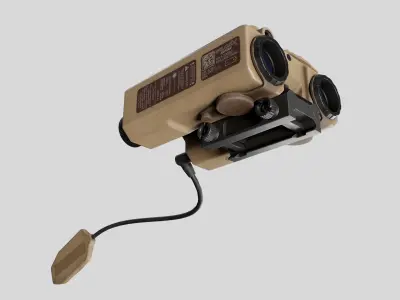 Wilcox Raptar-S Laser Range Finder Low-poly 3D model