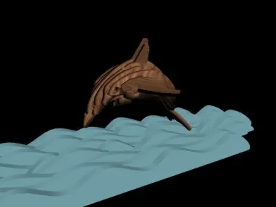 dolphin Free 3D model purchase