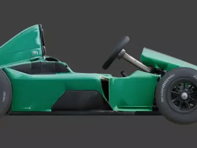 Futuristic Formula Racing Car 3D Model V02 Low-poly 3D model