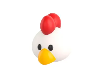 Prop130 Chicken Head 3D model
