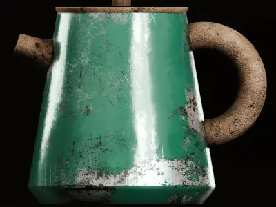 Antique kettle Free 3D model