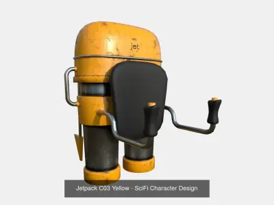 10 Jetpacks C Collection - SciFi Character Design