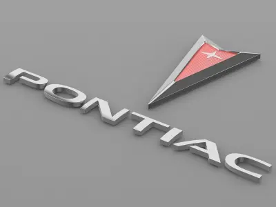pontiac logo 3D model