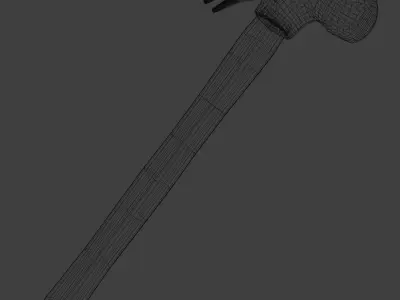 5 Black  White Hammers  Low Poly PBR Tool Pack Low-poly 3D model