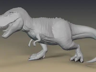 Tyrannosaurus Rex Blender Rigged t-rex 3D model