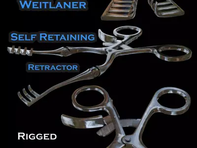 Weitlaner Self retaining Retractor 3D model