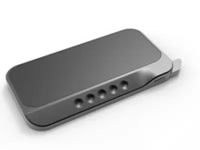 Satellite Smartphone 3D Model Futuristic Rugged Mobile Device Free 3D model