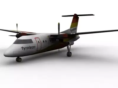 Havilland dhc-8 Low-poly 3D model