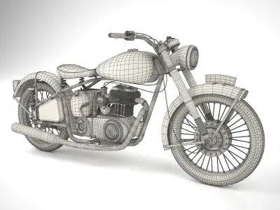 BSA Motorbike 3D model