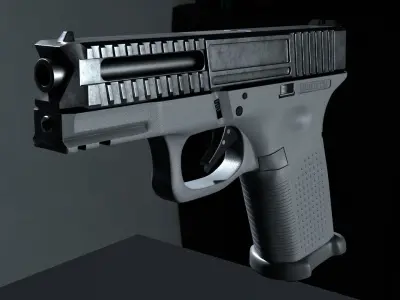 ltd19 lone wolf Low-poly 3D model