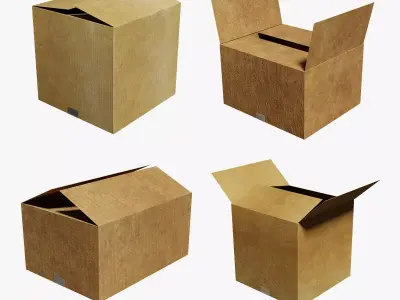 Cardboard Clean Series BoxIC G2 N5-8 3D model