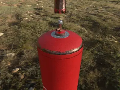 gas bottle Free low-poly 3D model