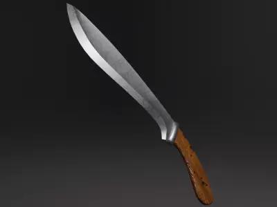 Machete Low-poly 3D model