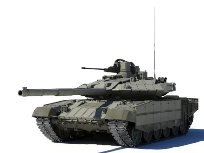 T-90M military tank 3D model